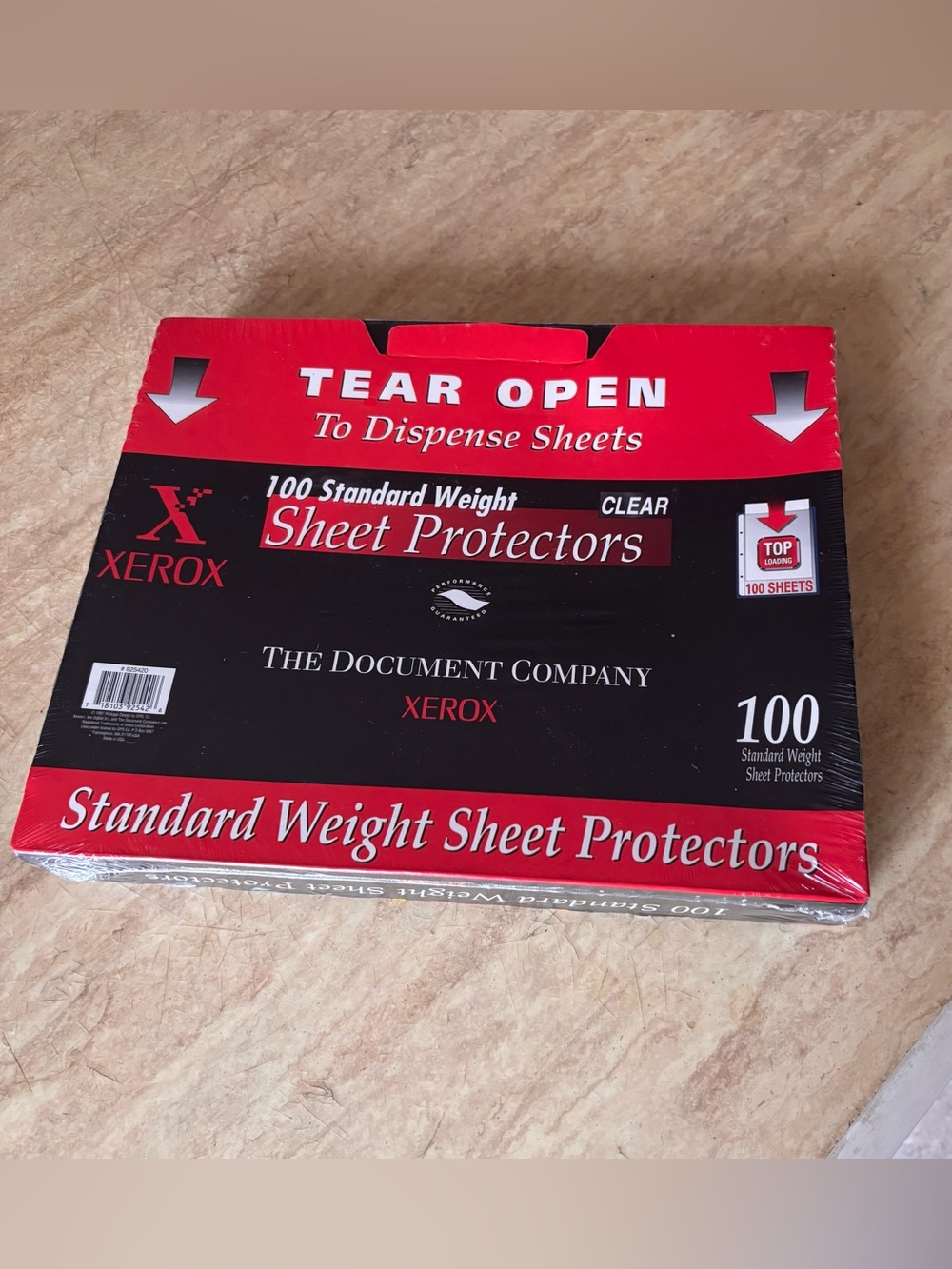 Xerox Sheet Protectors Letter Size 100 Count Clear Standard Weight 100 Sheets